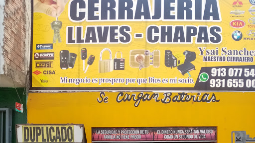 Cerrajería llaves chapas Ysai sanchez